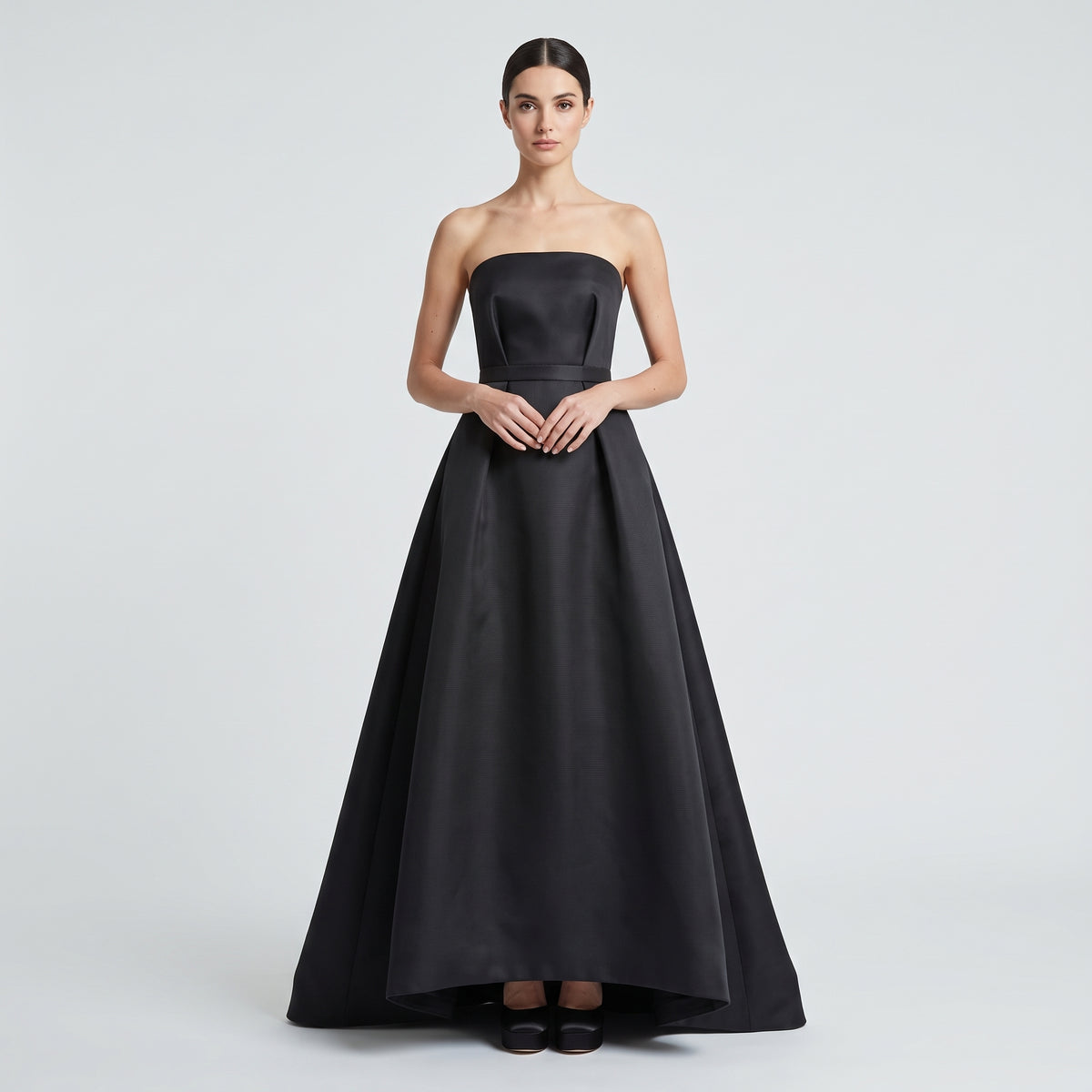 Elegant Strapless Evening Gown