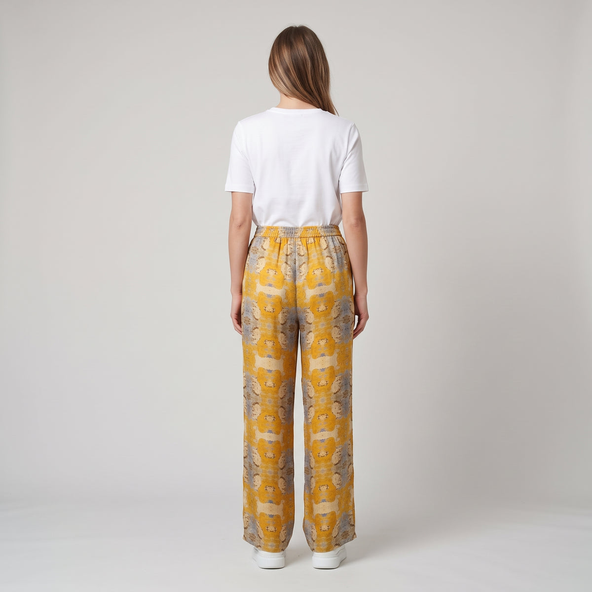 MAISON PASSAGE Orange Abstract Wide Leg Pants - view 5