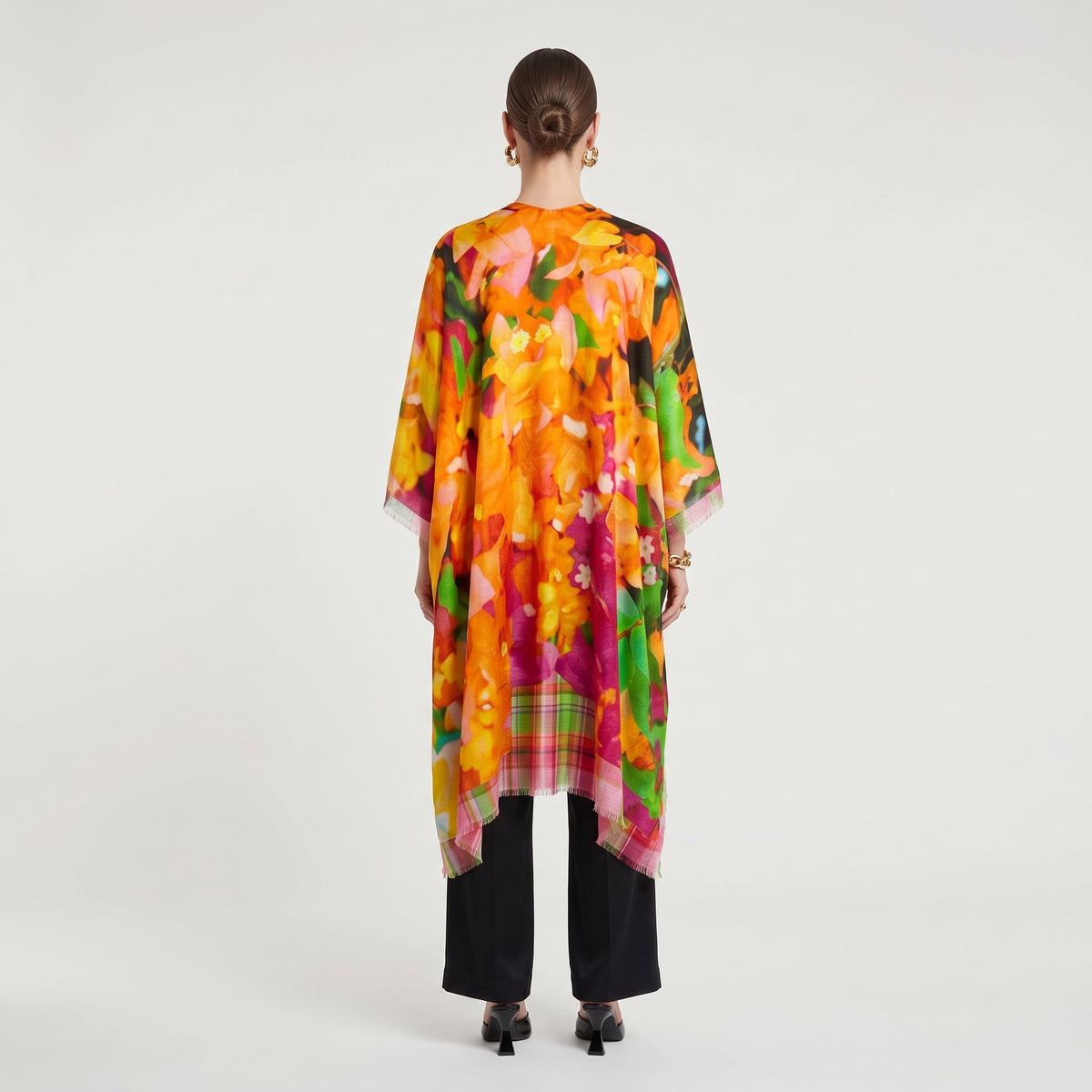 MAISON PASSAGE Bouquet Floral Print Kimono Wrap - view 5