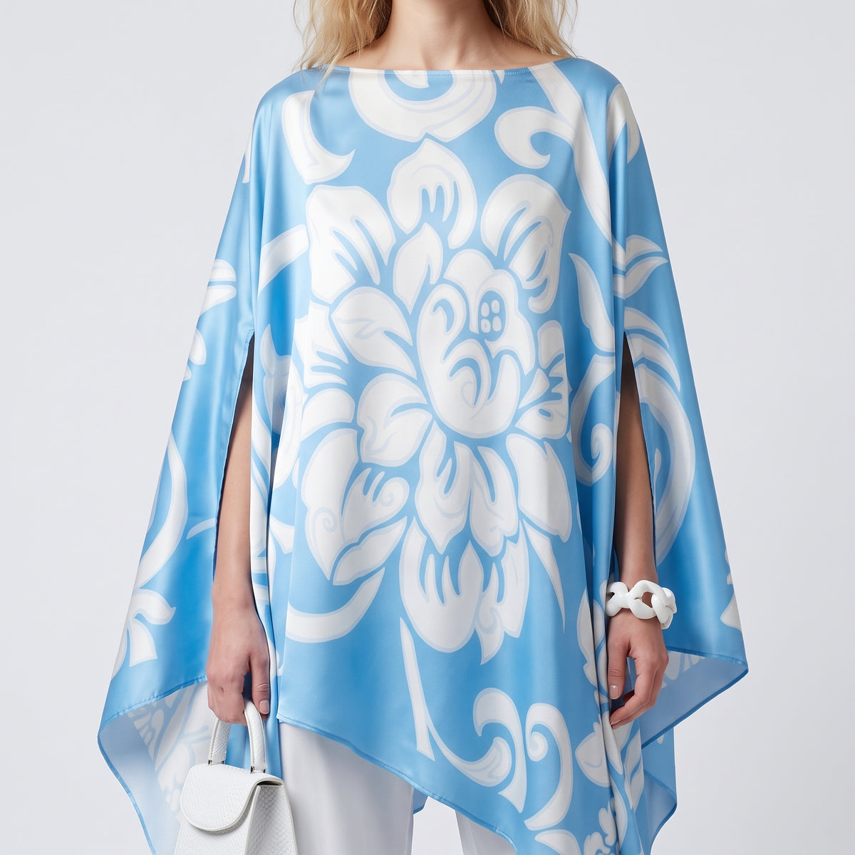ETRO Blue Floral Silk Cover-Up - view 2