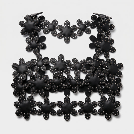 NOIR KEI NINOMIYA Studded Floral Harness Vest