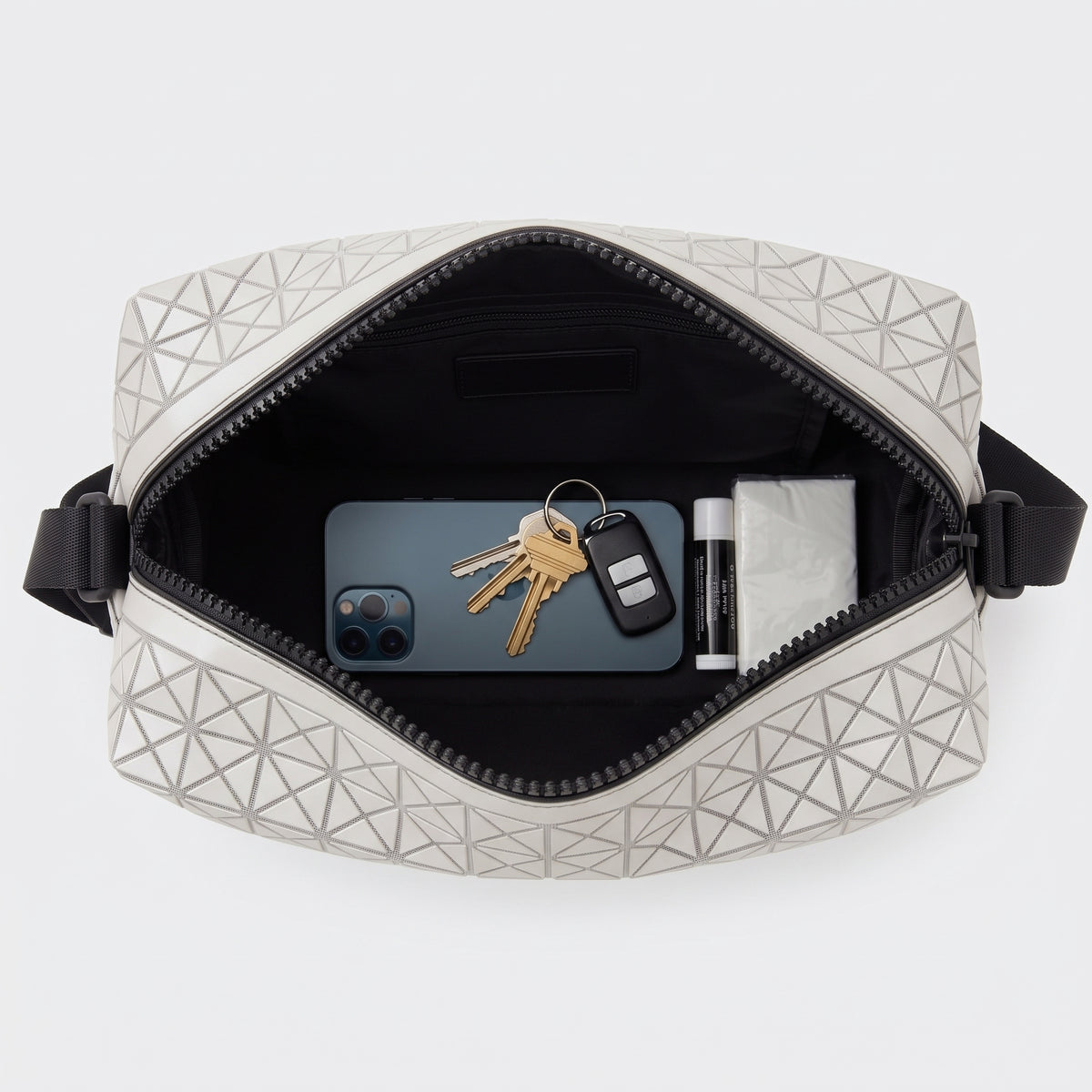 Geometric Metallic Crossbody Bag