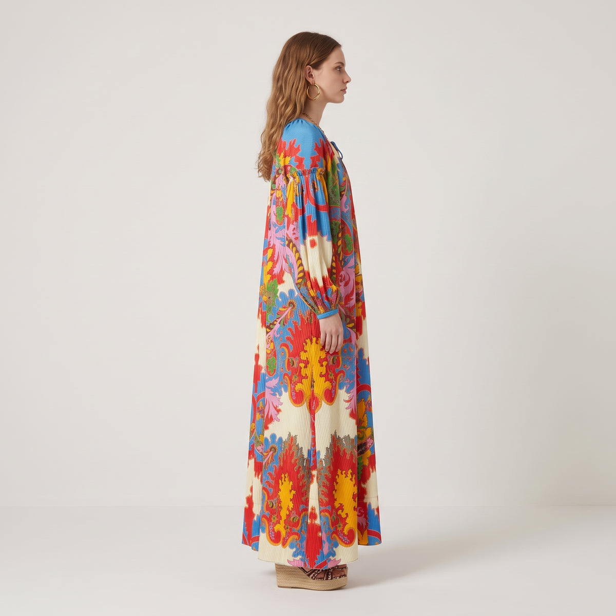 ETRO Vibrant Paisley Print Kaftan Dress - view 4