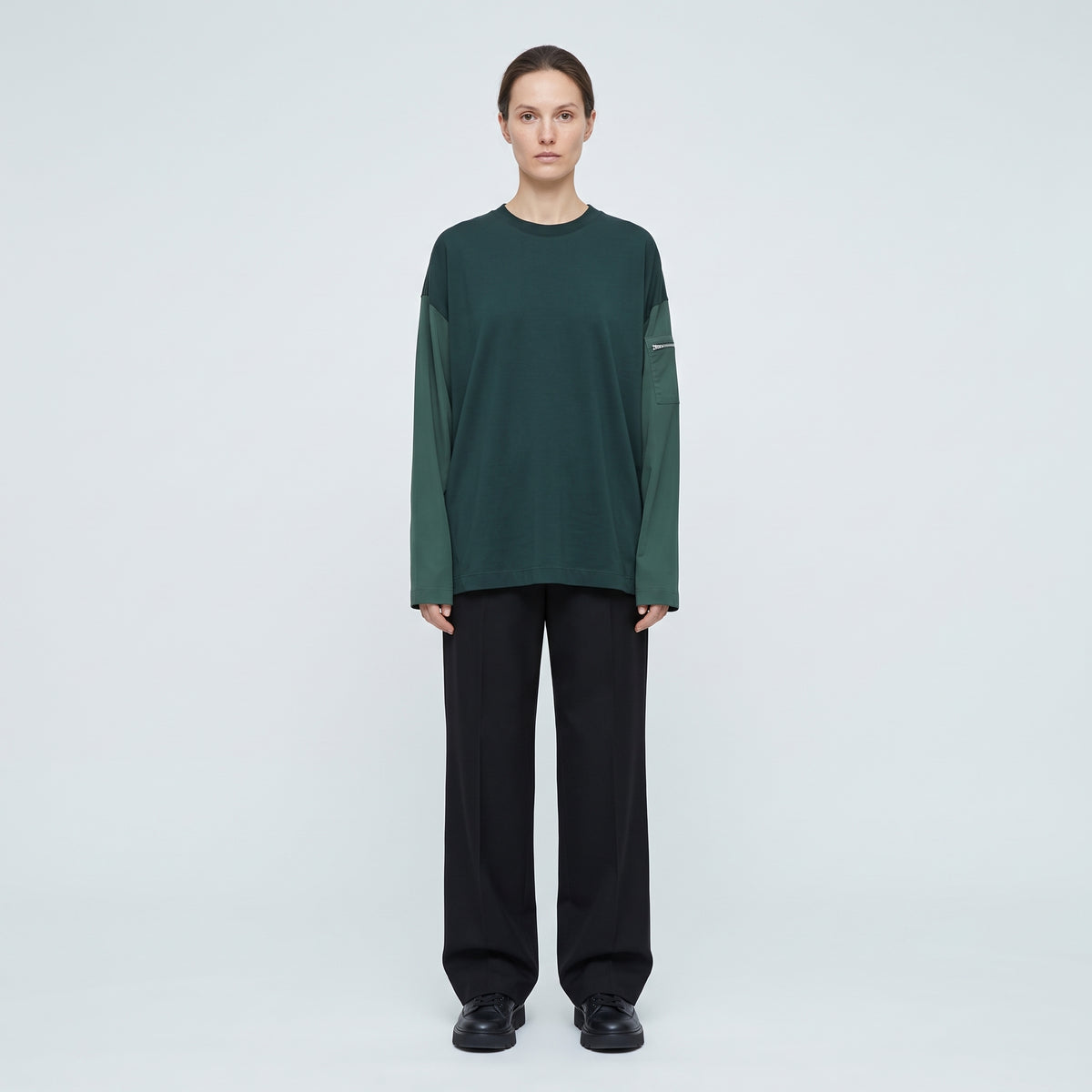 Utility Sleeve Green T-Shirt