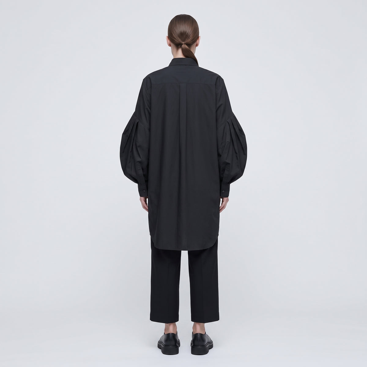 COMME DES GARCONS Structured Sleeve Black Button-Down - view 5