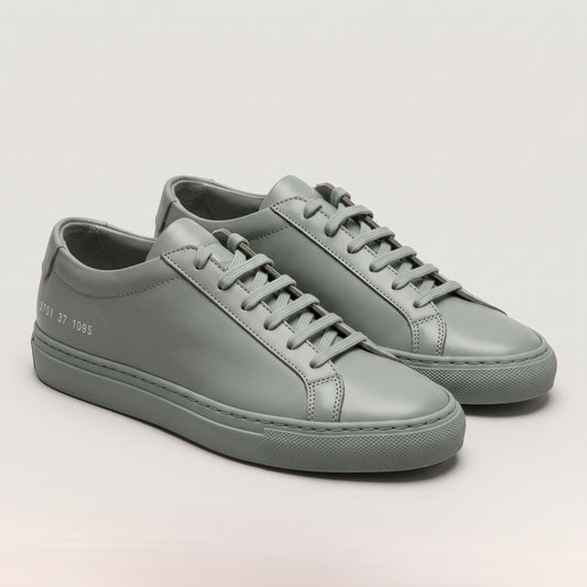 Vintage Green Leather Sneakers