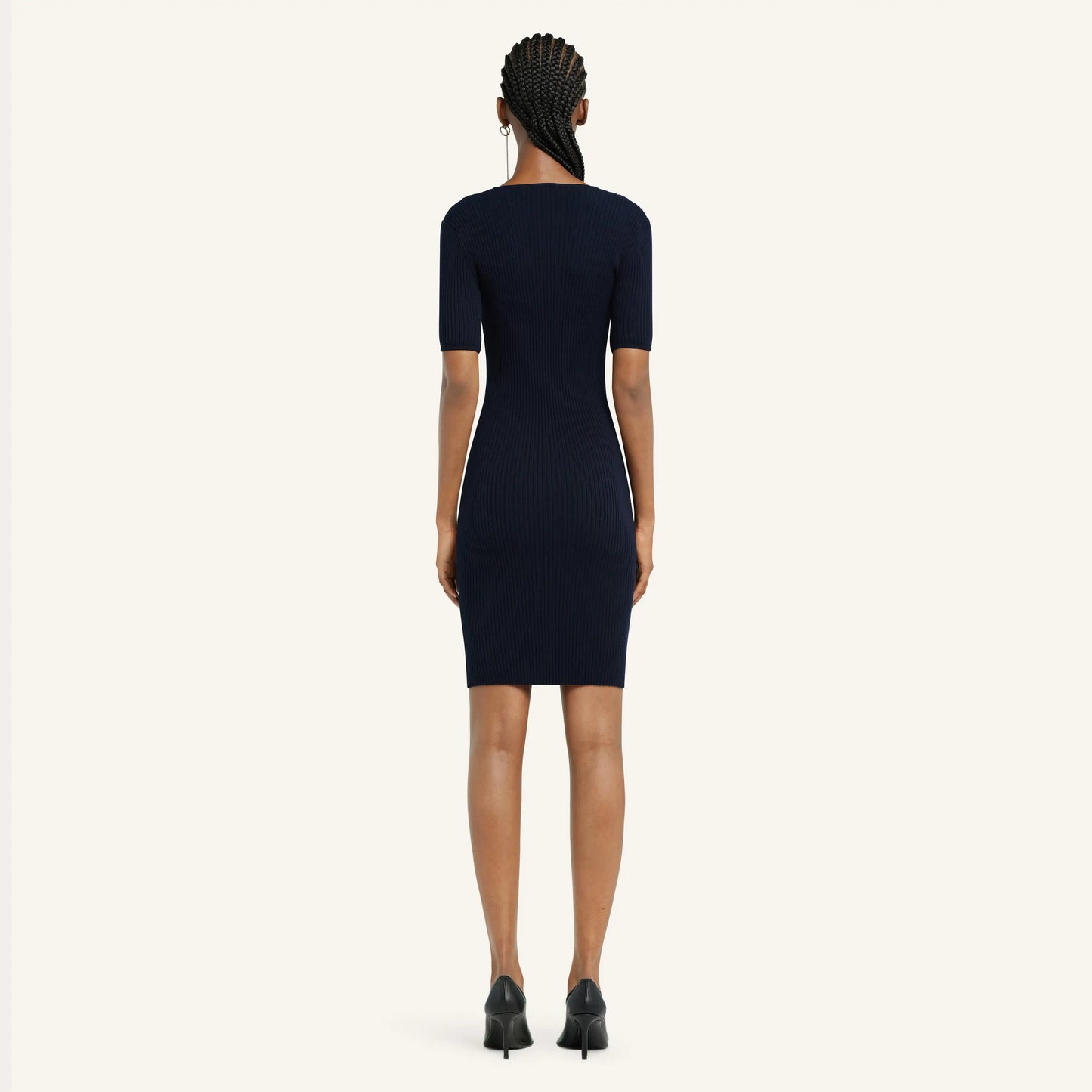 MINI CUT-OUT KNIT DRESS