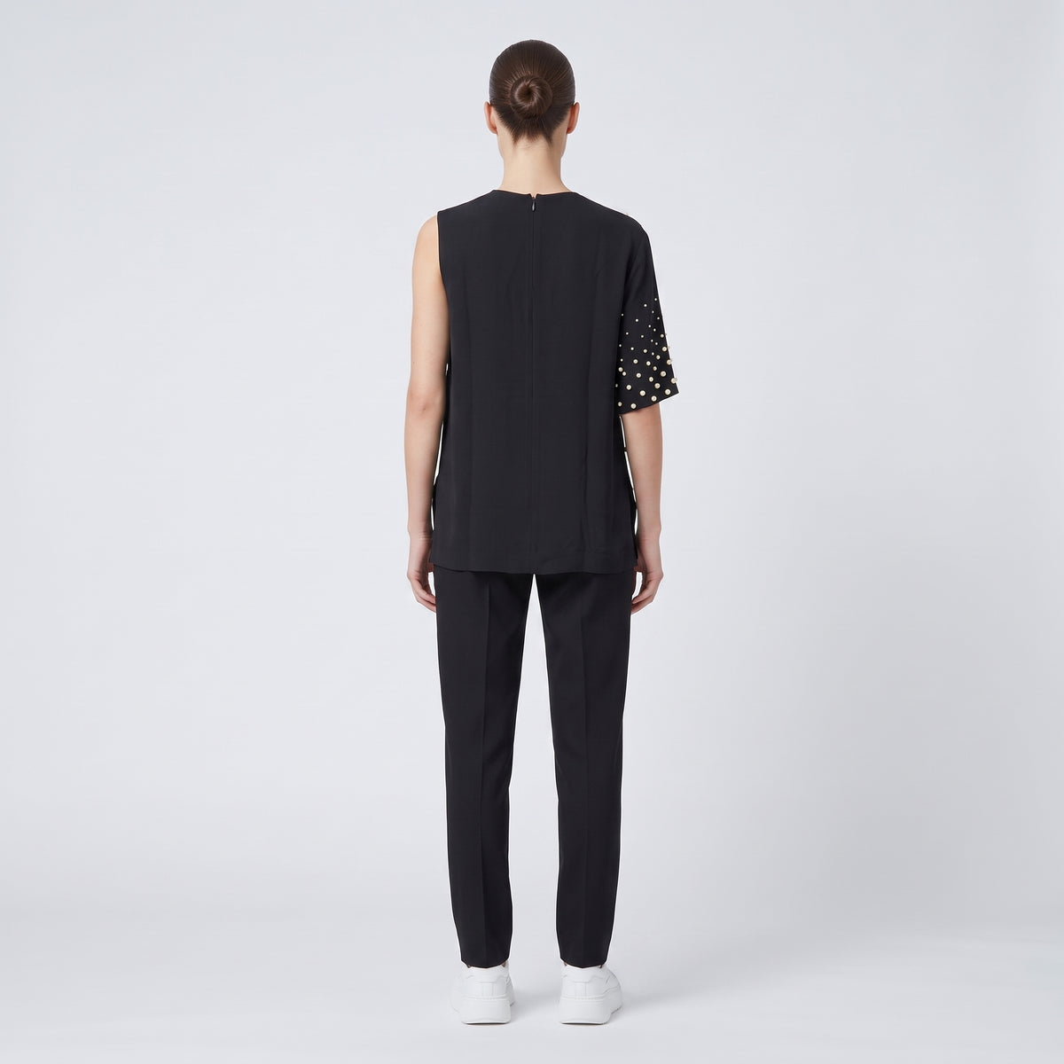STELLA MCCARTNEY Asymmetric Pearl Embellished Top - view 5