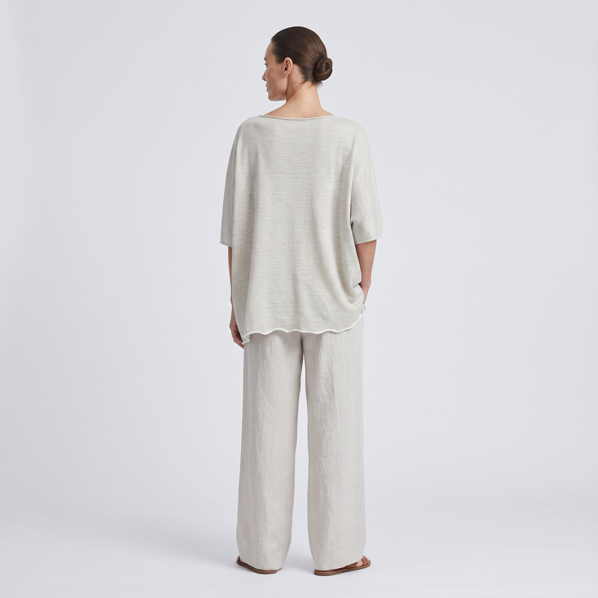 Oversized Sand Knit Tee