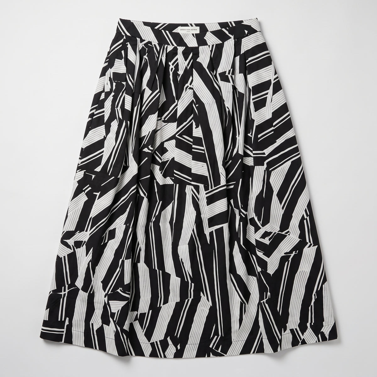Abstract Geometric Midi Skirt