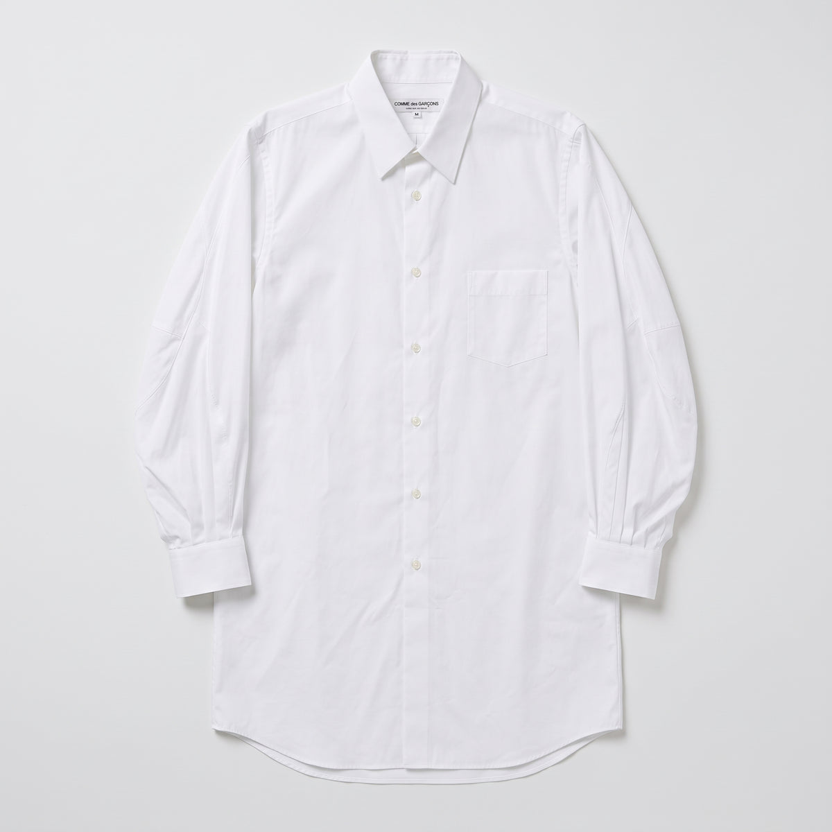 COMME DES GARCONS Sculpted Sleeve White Shirt