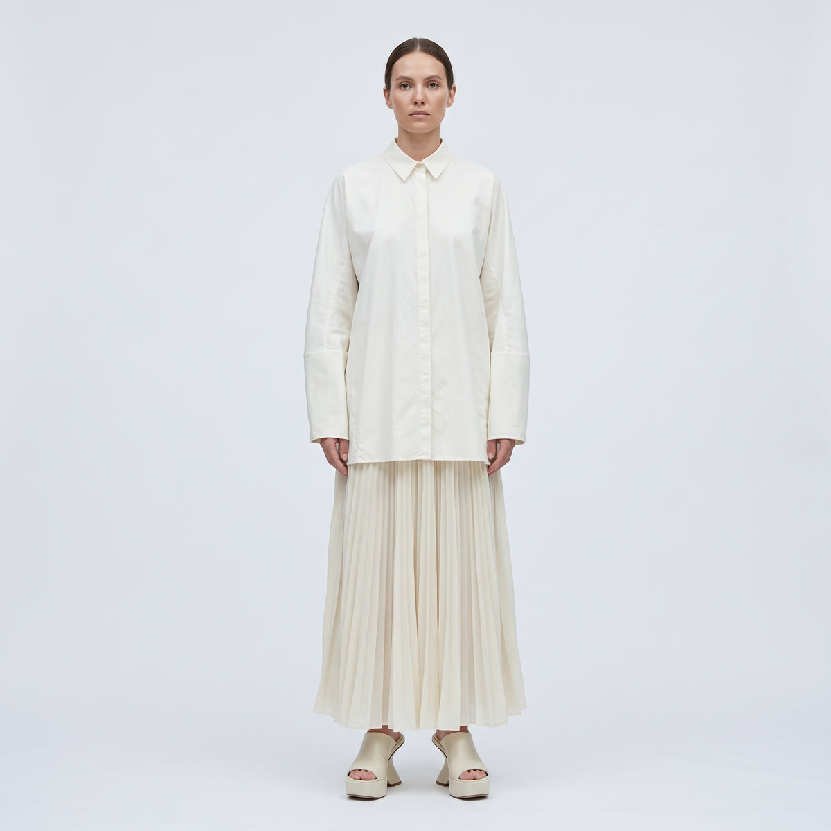 VIONNET Oversized White Cotton Blouse - view 4