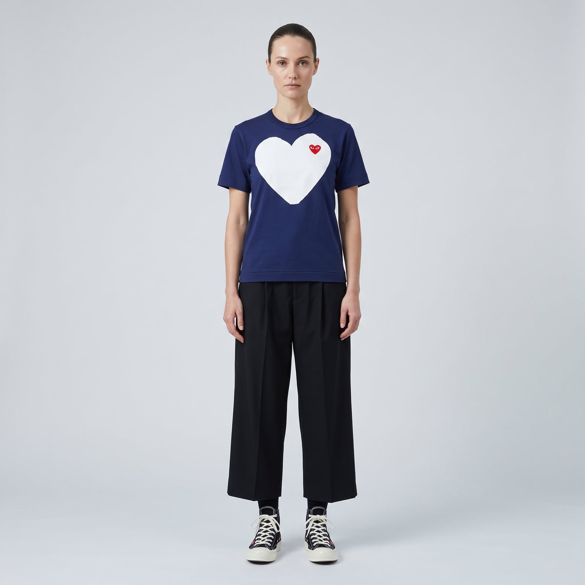 Navy Heart Graphic Tee
