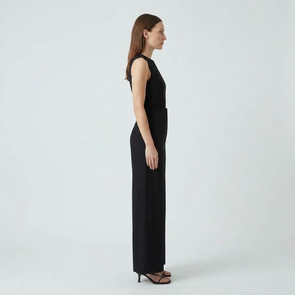 NATAN High-Waisted Tailored Black Trousers - view 3