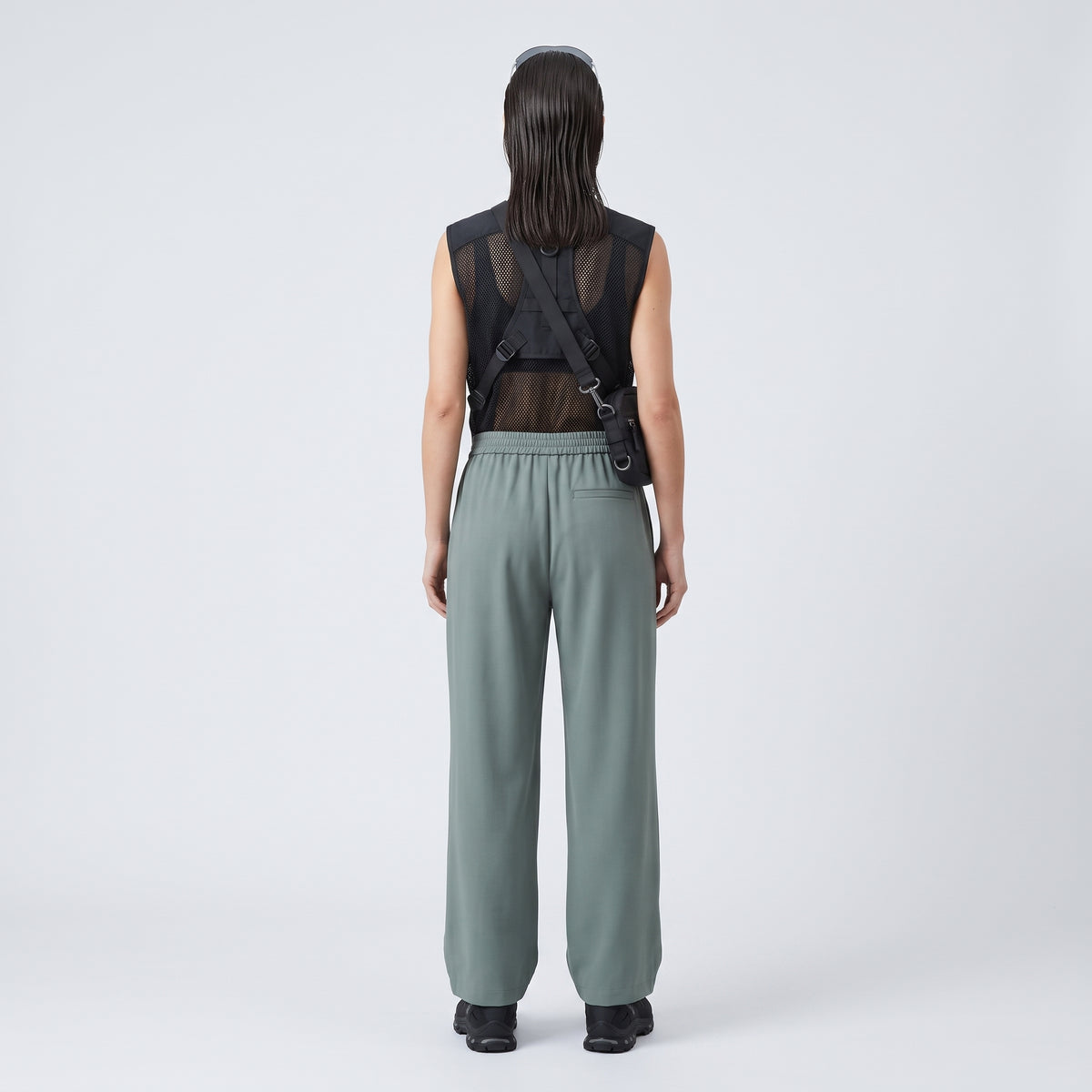 Wide-Leg Drapey Trousers