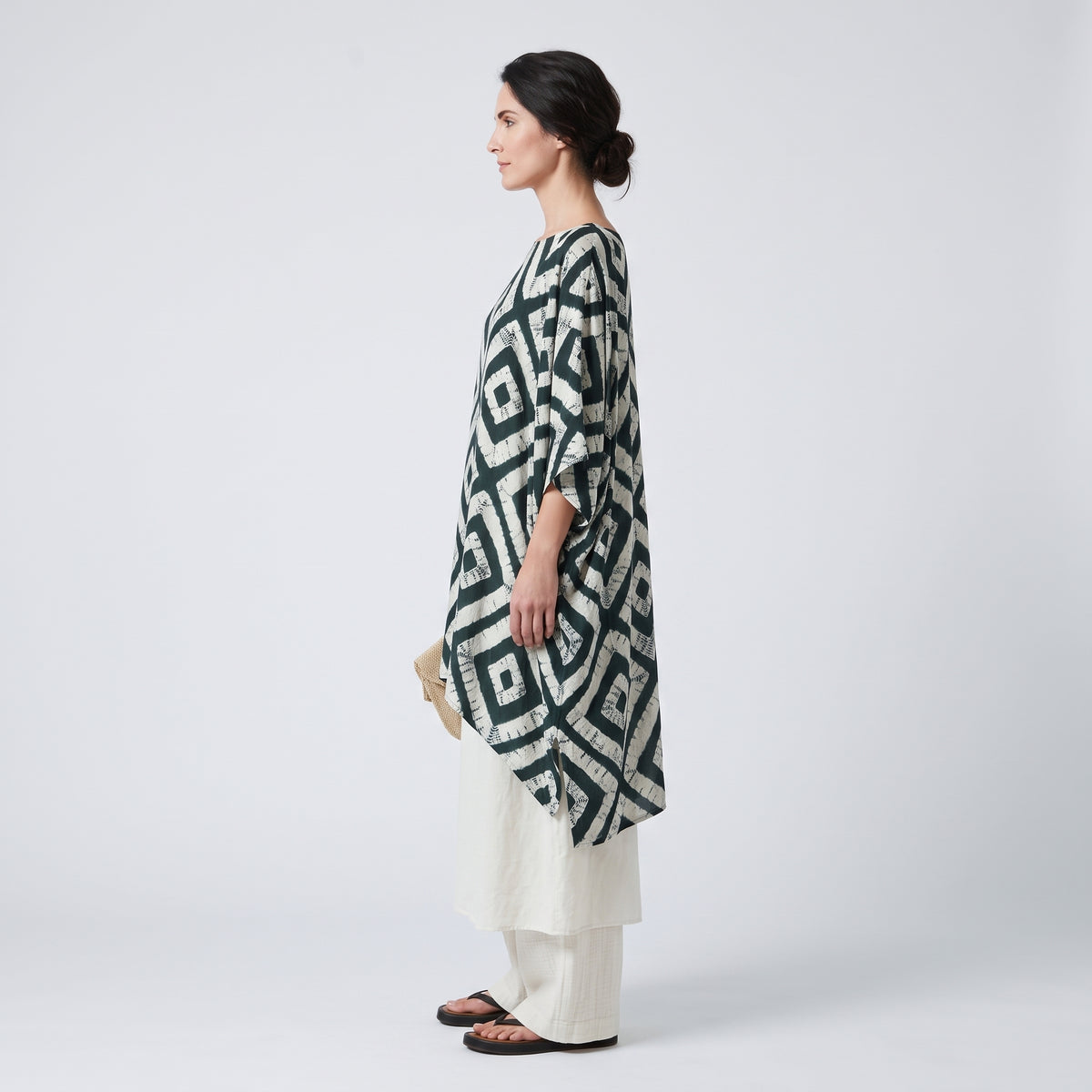 ESKANDAR Diamond Shibori Oversized Top - view 4