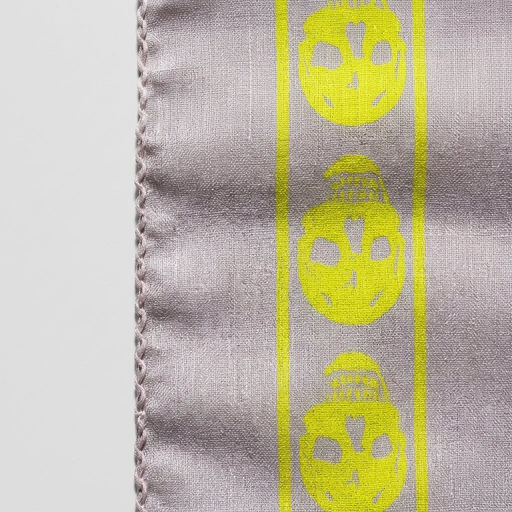 ALEXANDER MCQUEEN Skull Print Silk Scarf - view 4