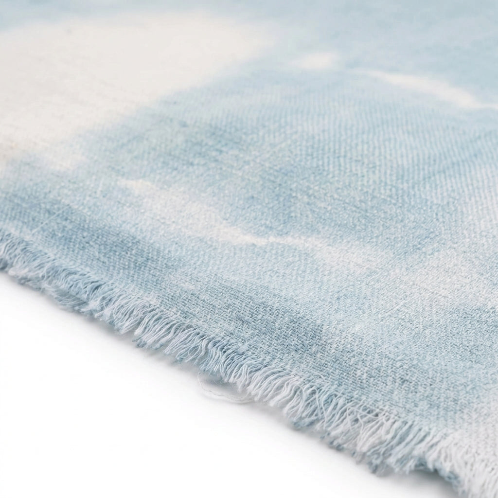 ASHTA Tie-Dye Linen Fringed Scarf - view 6