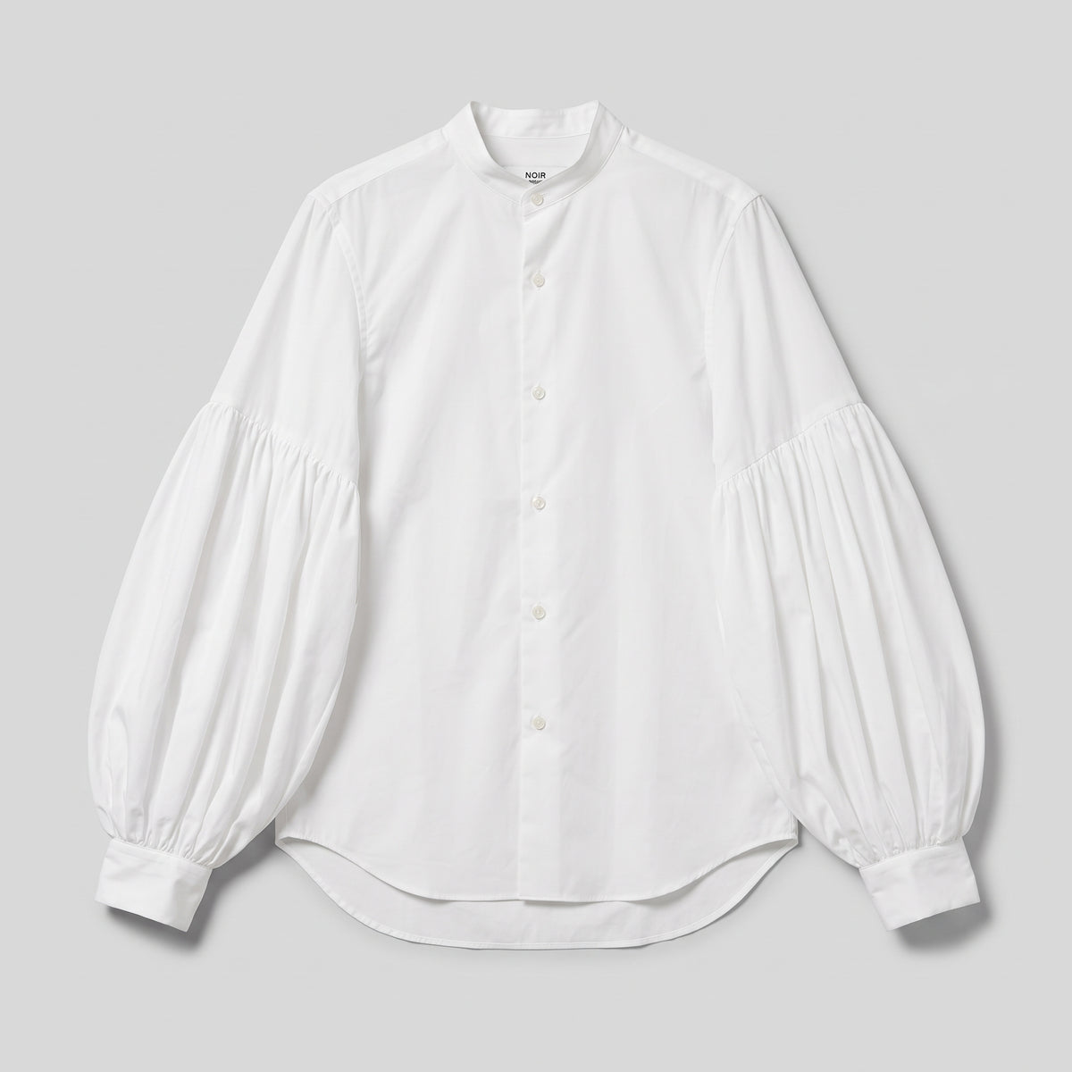 Dramatic Balloon Sleeve White Shirt