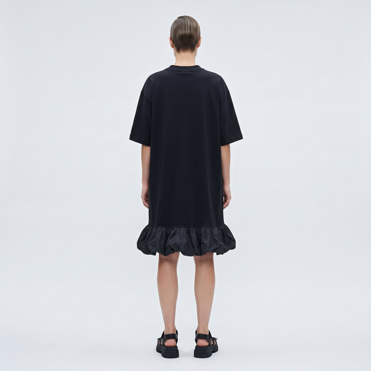 Ruffle Hem T-Shirt Dress