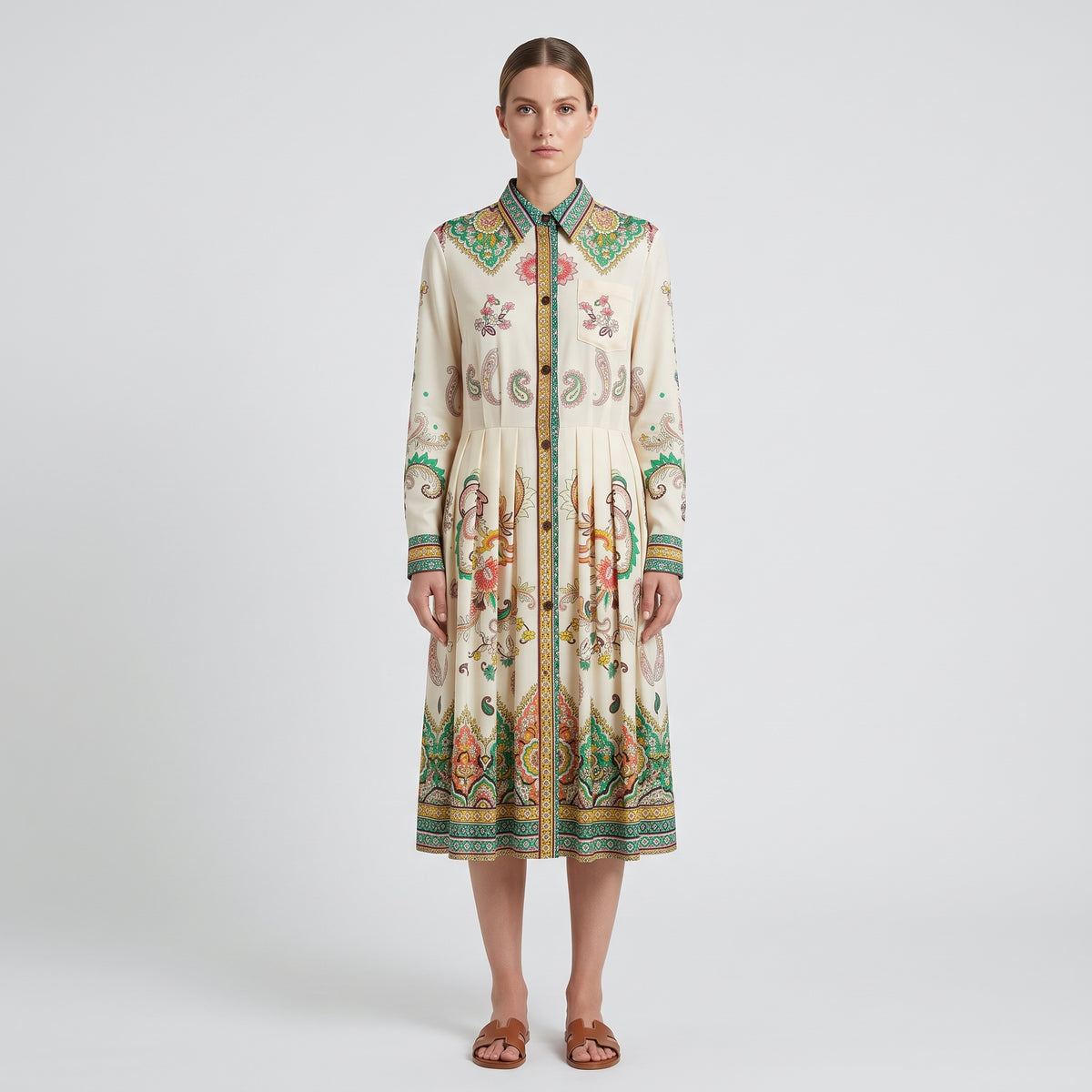 ETRO Paisley Printed Midi Shirt Dress - view 3