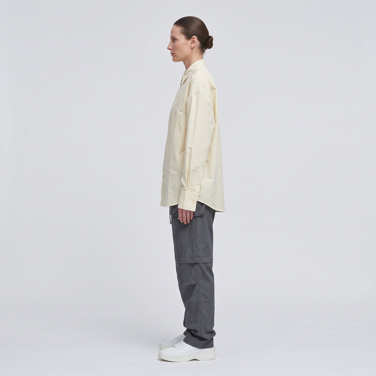 OAMC Minimalist Butter Yellow Cotton Shirt - view 4