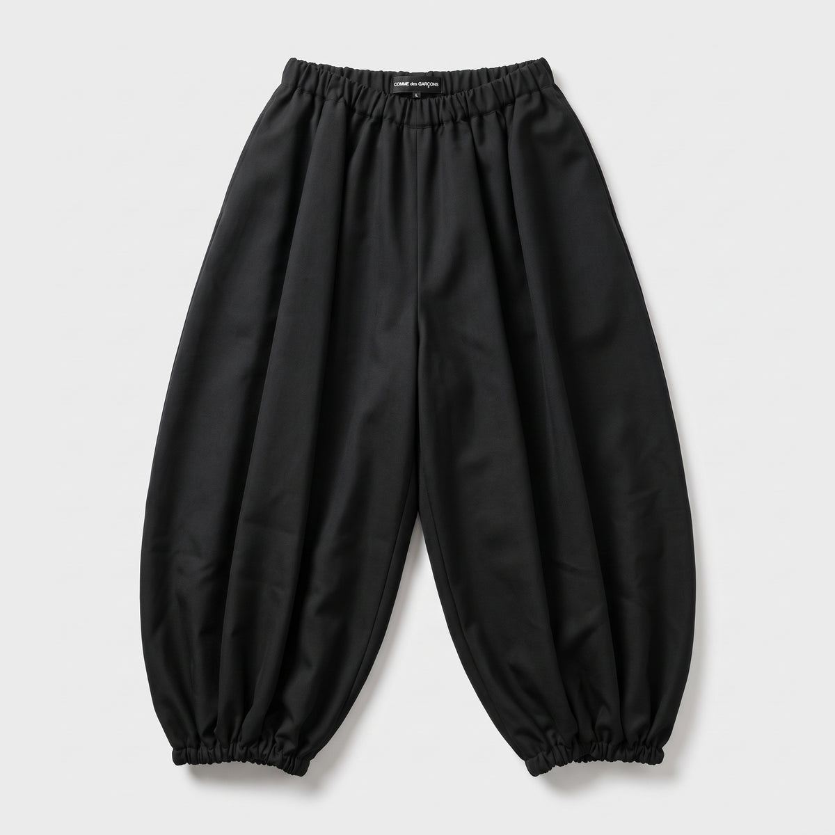 COMME DES GARCONS Black Gathered Balloon Trousers