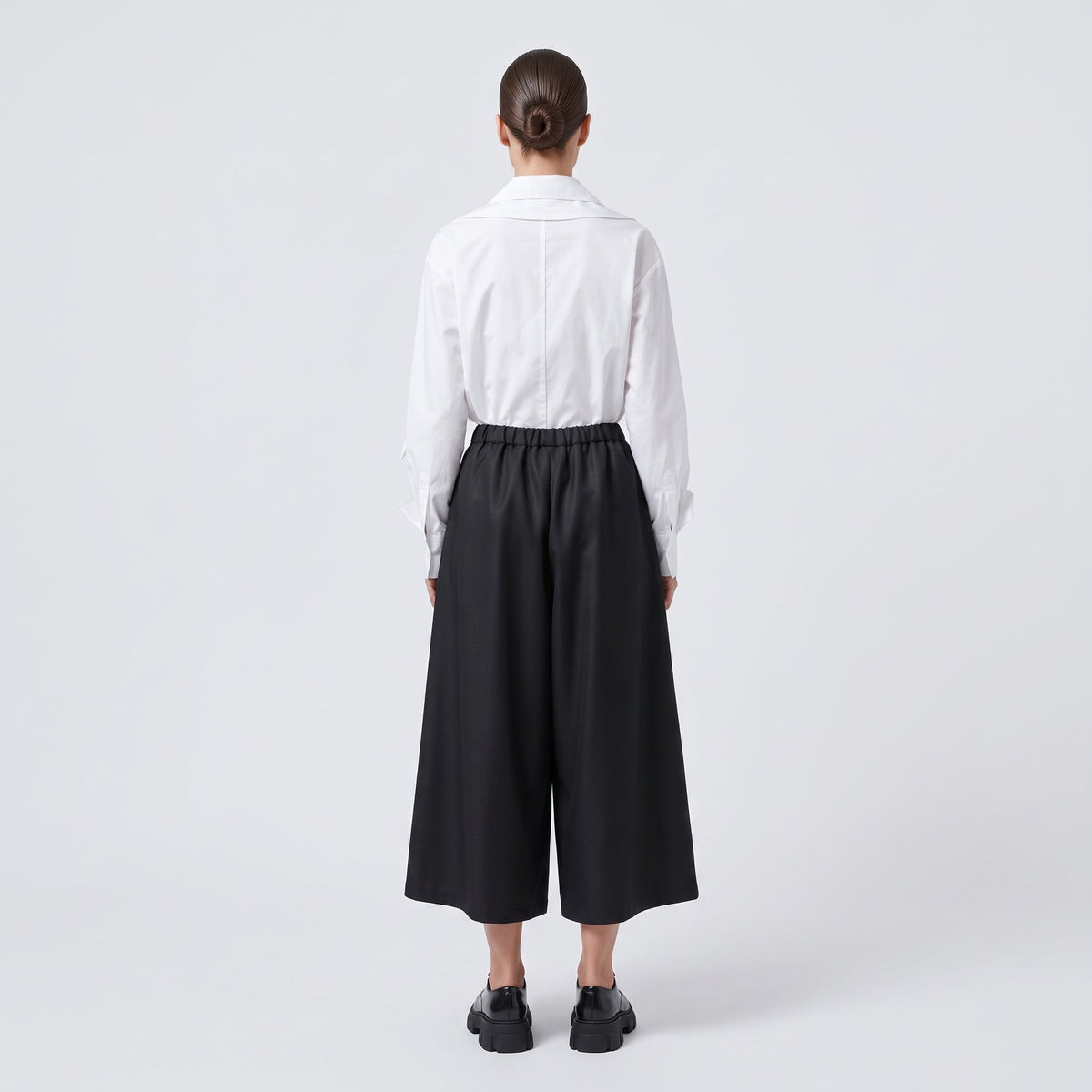 CDG CDG Cropped Wide Leg Trousers - view 5
