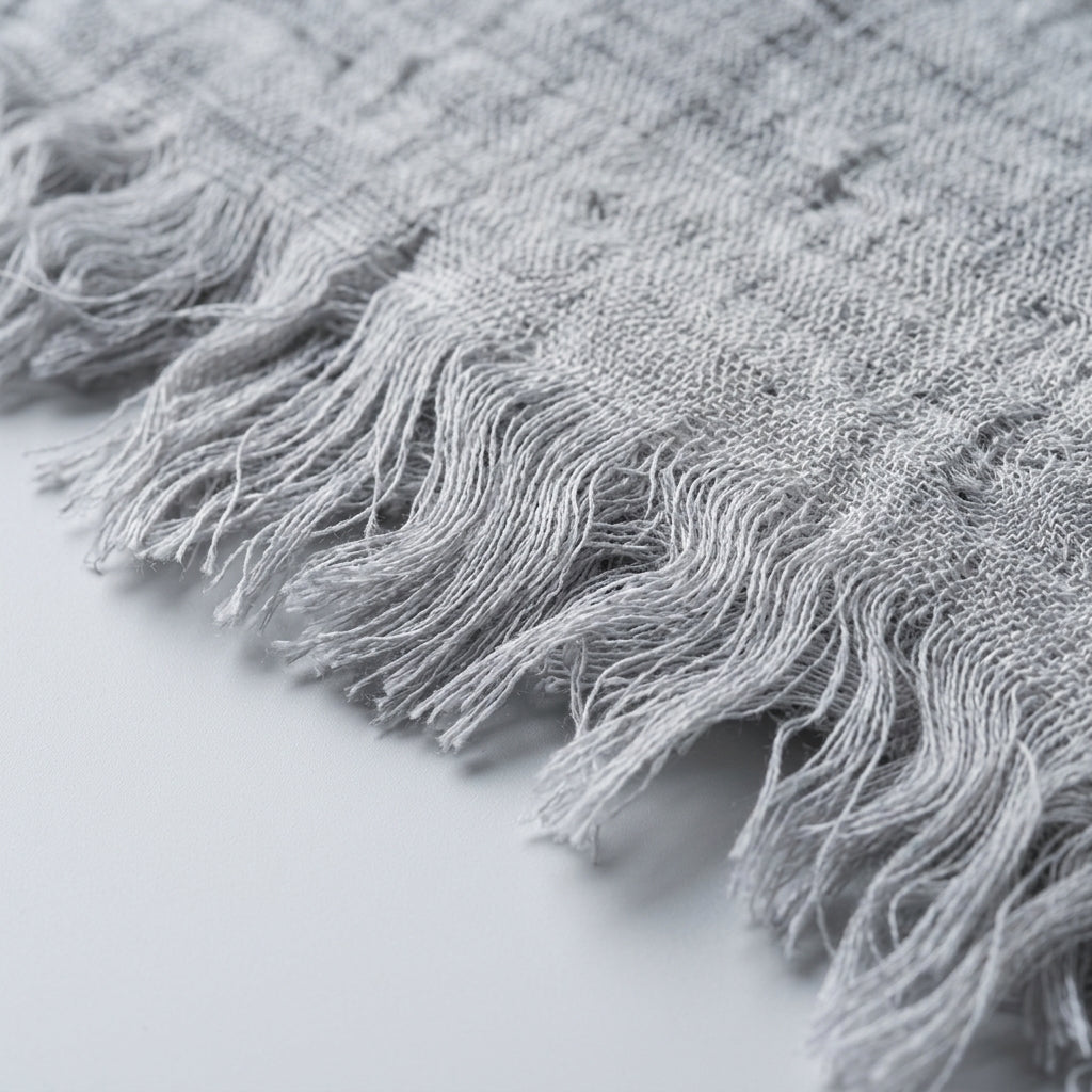 ISSEY MIYAKE Linen Wool Striped Stole - view 6
