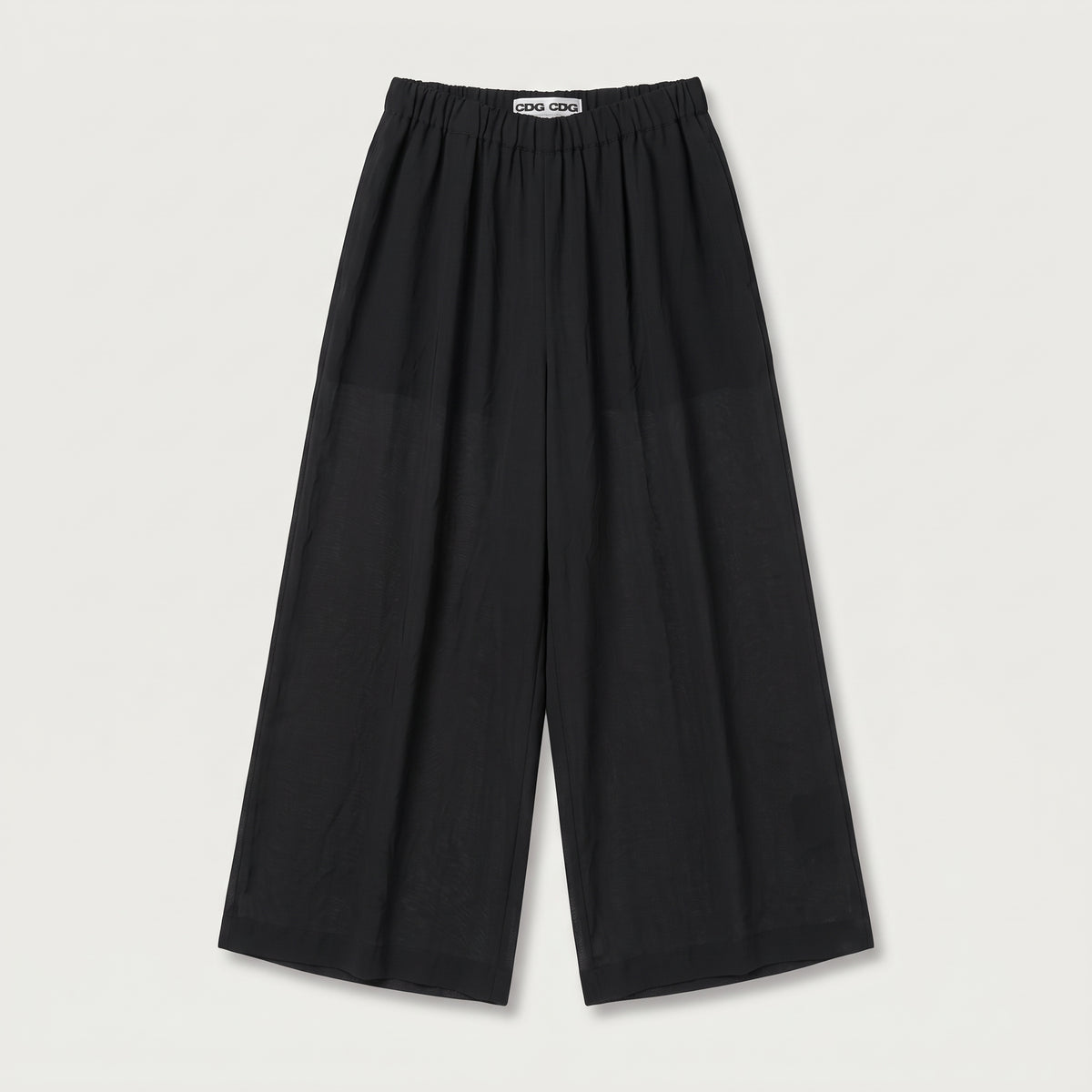 CDG CDG Wide-Leg Elastic Waist Trousers