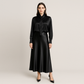 BLOUSE/SKIRT SET-Glossy Satin