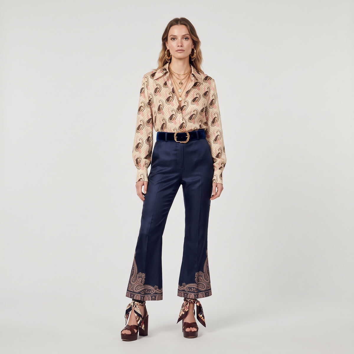 ETRO Classic Beige Paisley Print Shirt - view 3