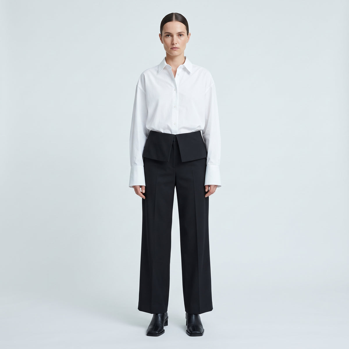JIL SANDER Tailored Folded Waistband Trousers - view 3