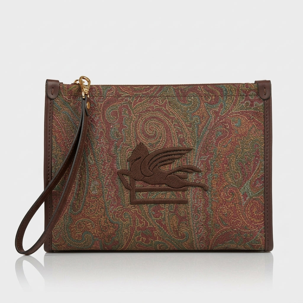 ETRO Paisley Jacquard Pegasus Pouch