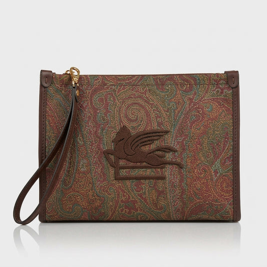 ETRO Paisley Jacquard Pegasus Pouch