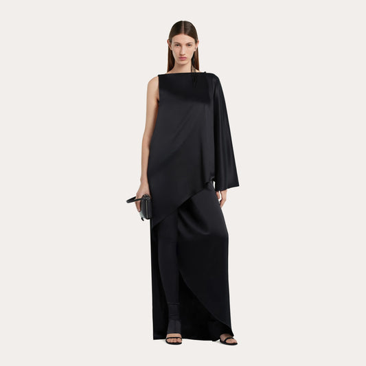 INFINITY OFF-SHOULDER LONG DRESS