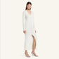 LIGHT RIB CARDIGAN LONG DRESS