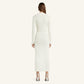 LIGHT RIB CARDIGAN LONG DRESS