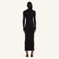 LIGHT RIB CARDIGAN LONG DRESS