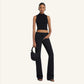 MOCKNECK LIGHT RIB CROPPED TOP