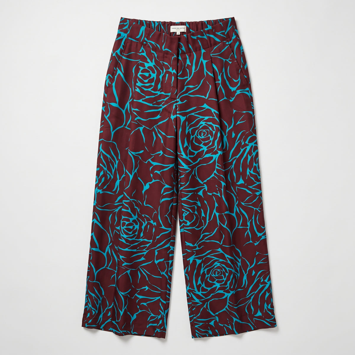 Floral Print Wide Leg Trousers