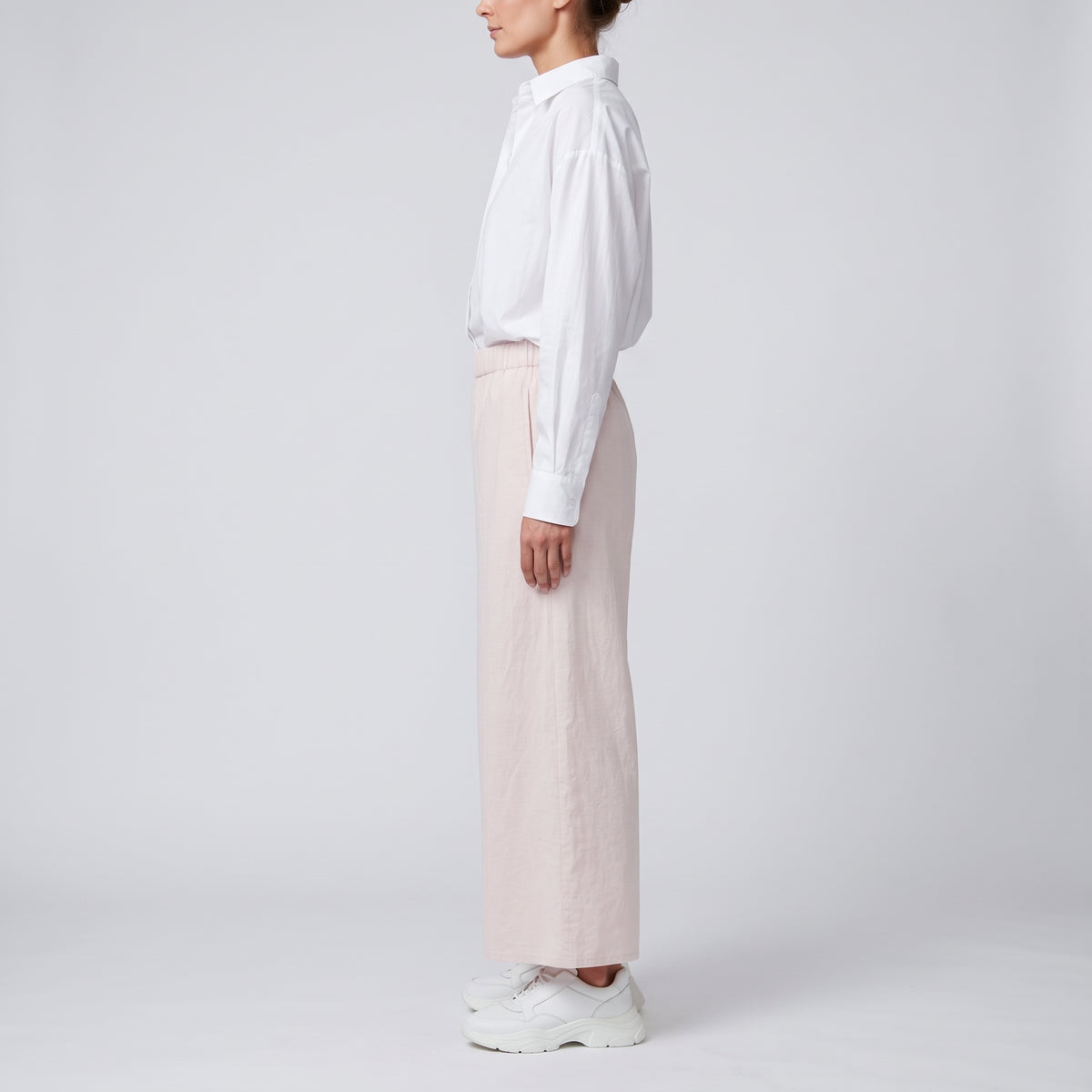 Light Pink Wide Leg Trousers