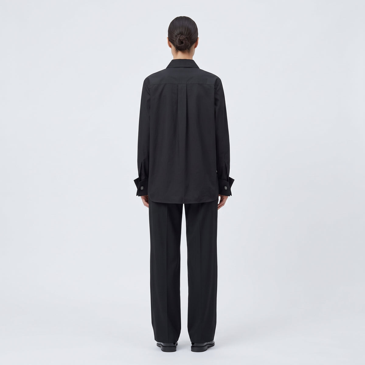 ALBERTA FERRETTI Classic Black Poplin Shirt - view 5
