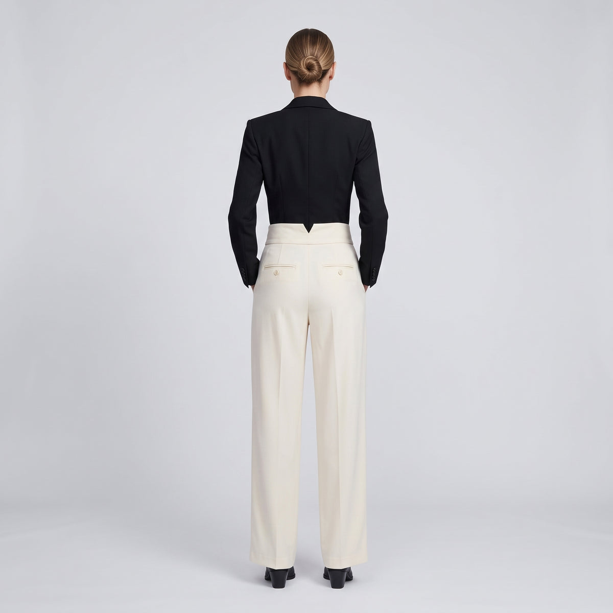 ANTONIO BERARDI High-Waisted Wide-Leg Trousers - view 5