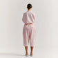 Refined cotton-silk blend pants