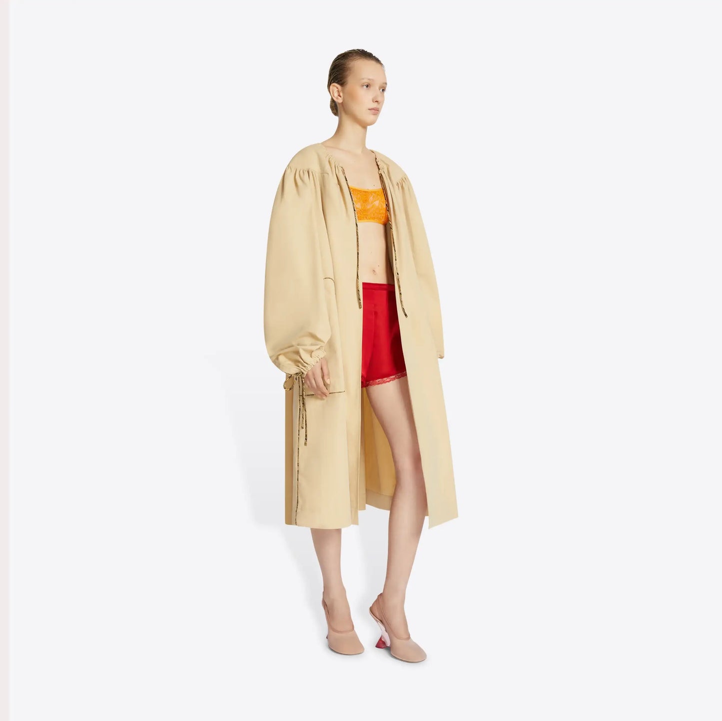 Lightweight Drawstring Coat