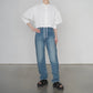 Cotton Balloon Sleeve Blouse- White