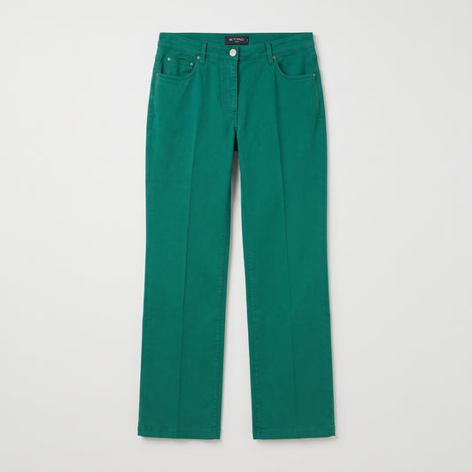 Vibrant Green Straight Leg Jeans