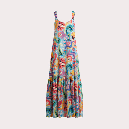 Long Dress with  Flounce