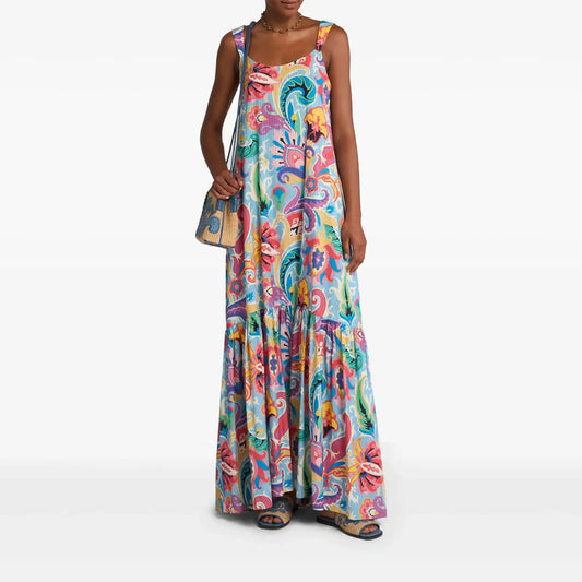 Long Dress with  Flounce